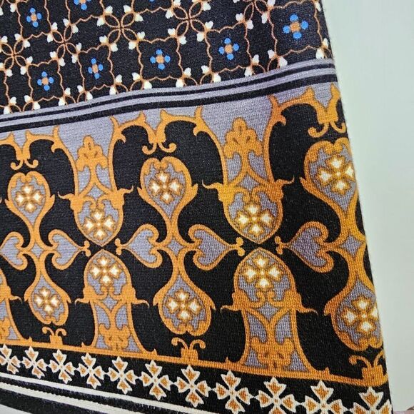 NWT MAX STUDIO MEDALLION PRINT BOHO PENCIL MIDI SKIRT SIZE L - Picture 4 of 13